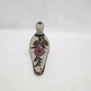 SOLD Vintage Tonala Mexican Pottery Bird Figurine Hand Painted Pigeon Dove